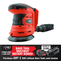 XHD Lithium Cordless Orbital Sander 125mm 18V - Bare Tool