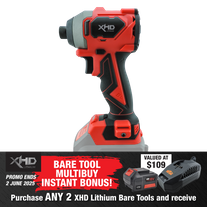 XHD Lithium Cordless Heavy Duty Impact Driver Brushless 220Nm 18V - Bare Tool