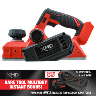 XHD Lithium Cordless Planer Brushless 18V - Bare Tool