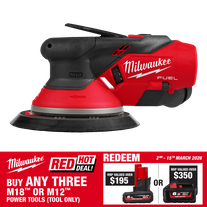 Milwaukee M12 FUEL Random Orbital Sander 150mm 2.5mm Orbit 12V - Bare Tool