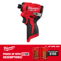 Milwaukee M12 Impact Driver Sub Compact Brushless 12V - Bare Tool