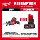 Milwaukee M12 FUEL Cordless Reciprocating Saw Compact Brushless 12V - Bare Tool