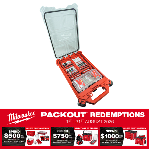 Milwaukee SHOCKWAVE Bit Set with PACKOUT 39pc