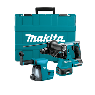 Makita LXT Cordless Rotary Hammer Drill 24mm BL SDS+ with Case & DX06 18v Skin