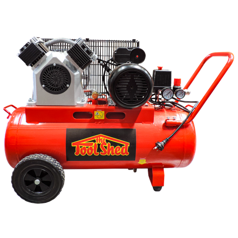 ToolShed Air Compressor Belt Drive Oilless 3HP 70 Litre