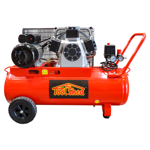 ToolShed Air Compressor Belt Drive Oilless 4HP 70 Litre
