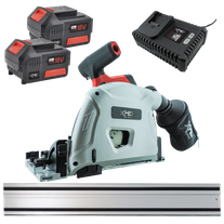 XHD Lithium Cordless Rail Saw Brushless 18V 5Ah with 1.4m Rail