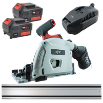 XHD Lithium Cordless Rail Saw Brushless 18V 5Ah with 1.4m Rail