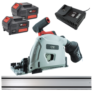 XHD Lithium Cordless Rail Saw Brushless 18V 5Ah with 1.4m Rail