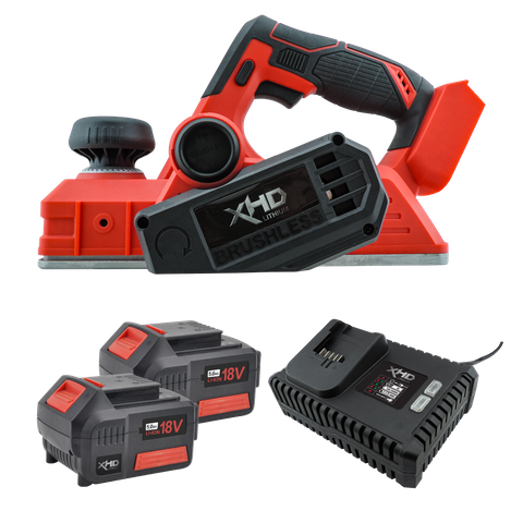 XHD Lithium Cordless Planer Brushless 18V 2x 5Ah Kit