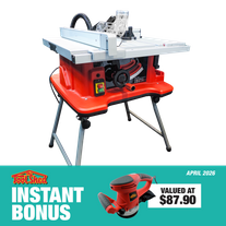 ToolShed Table Saw 255mm Folding Stand with Orbital Sander