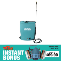 ToolShed Cordless Backpack Sprayer with Respirator
