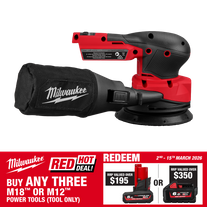 Milwaukee M18 FUEL Cordless Sander Brushless 125mm 18V - Bare Tool