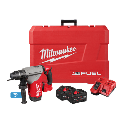 Milwaukee M18 FUEL ONE KEY Cordless Rotary Hammer Drill 28mm 18V 8Ah