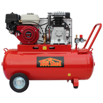 ToolShed Air Compressor Belt Drive Honda Petrol 100 Litre