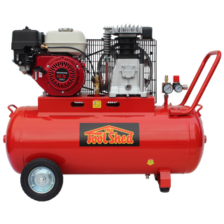 ToolShed Air Compressor Belt Drive Honda Petrol 100 Litre
