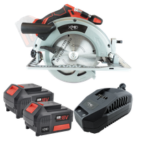XHD Lithium Cordless Circular Saw Brushless 184mm 18V 2x 5Ah Kit