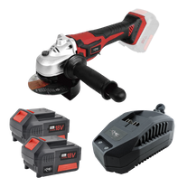 XHD Lithium Cordless Angle Grinder Brushless 115mm 18V 2x 5Ah Kit
