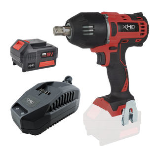 XHD Lithium Cordless Impact Wrench Brushless 1/2in 400Nm 18V 3Ah Kit