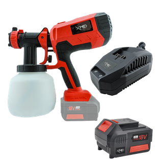 XHD Lithium Cordless Spray Gun 18V 3Ah Kit