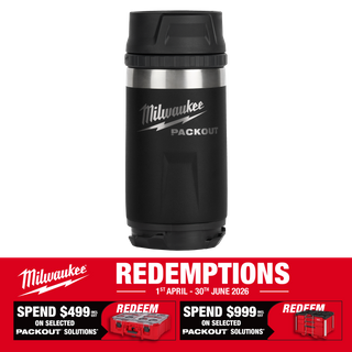 Milwaukee PACKOUT Bottle with Sip Lid Black 354ml