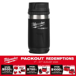 Milwaukee PACKOUT Bottle with Sip Lid Black 354ml