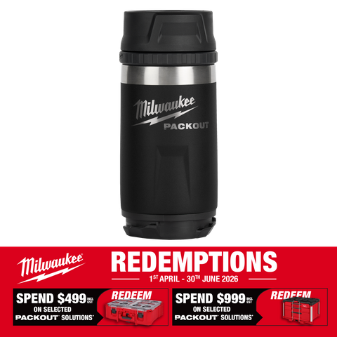 Milwaukee PACKOUT Bottle with Sip Lid Black 354ml