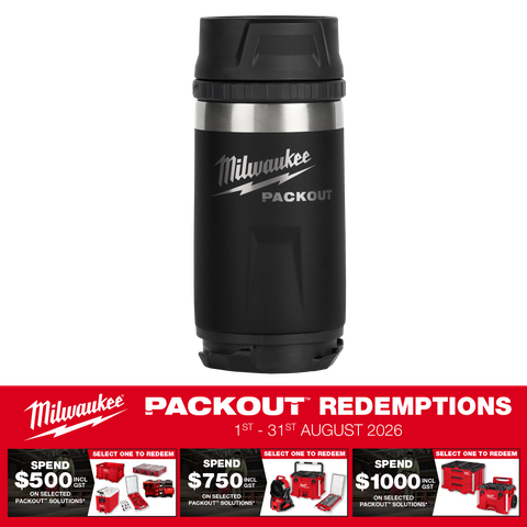 Milwaukee PACKOUT Bottle with Sip Lid Black 354ml