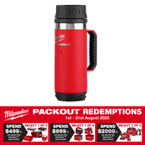 Milwaukee PACKOUT Mug with Sip Lid Red 532ml