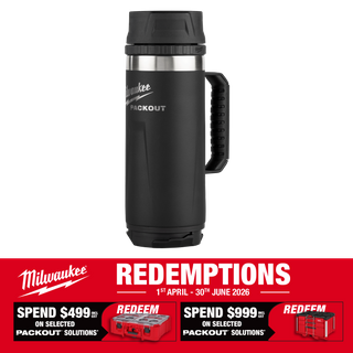 Milwaukee PACKOUT Mug with Sip Lid Black 532ml