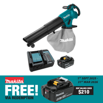 Makita LXT Cordless Blower/Vacuum with T Nozzle 18V 5Ah