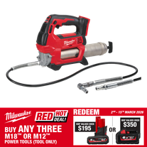 Milwaukee M18 Cordless Grease Gun 2 Speed 18V - Bare Tool
