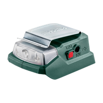 Metabo Adapter with USB Port & LED Light 12V - Bare Tool