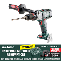 Metabo Cordless LTX Hammer Drill 120Nm Brushless 3 Speed with Case 18V - Bare To