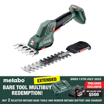 Metabo Cordless Shrub & Grass Shear 18V - Bare Tool