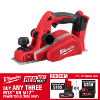 Milwaukee M18 Cordless Planer 18V - Bare Tool