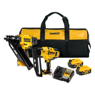 DeWalt Cordless Framing Nailer and Finishing Nailer Kit 18V 5Ah