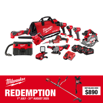Milwaukee M18 FUEL Cordless Power Pack Brushless 10pc Kit 10C4 18V 6Ah