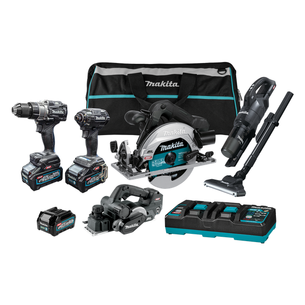 Buy Makita XGT Cordless Combo Kit Brushless Black Series 5pc 40v
