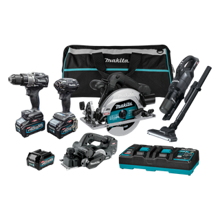 Makita XGT Cordless Combo Kit Brushless Black Series 5pc 40v