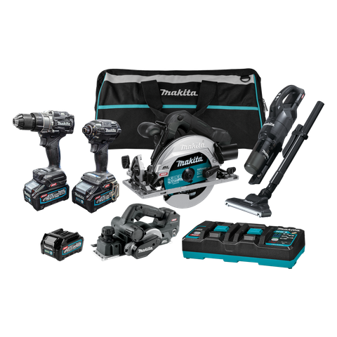Makita XGT Cordless Combo Kit Brushless Black Series 5pc 40v
