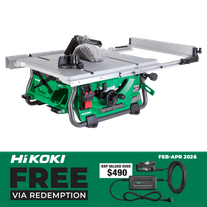 HiKOKI Cordless Table Saw Brushless 254mm 36v - Bare Tool
