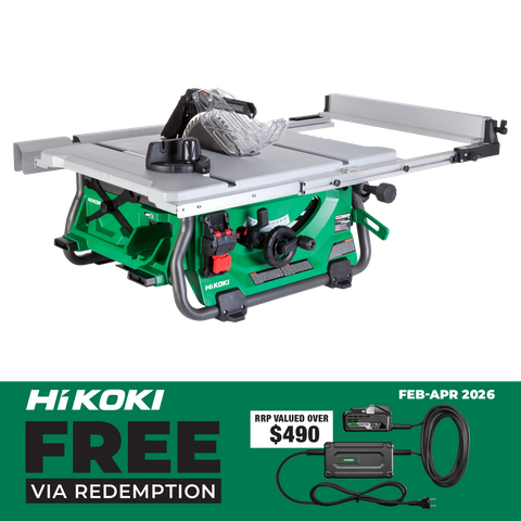 HiKOKI Cordless Table Saw Brushless 254mm 36v - Bare Tool