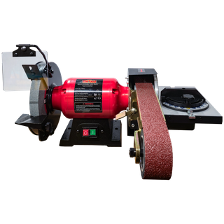ToolShed Bench Grinder with Multitool Linisher