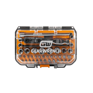 GEARWRENCH Socket Set Microdriver 1/4in Dr 41pc