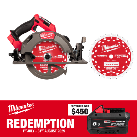 Milwaukee M18 FUEL Circular Saw Brushless 184mm 18V - Bare Tool and Blade Combo