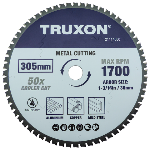 TRUXON Ceramic Carbide Metal Cold Cut Saw Blade 305mm x 64T