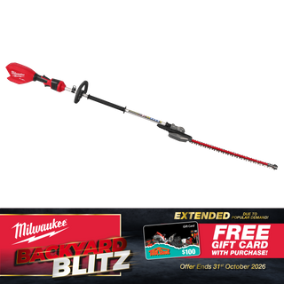 Milwaukee M18 FUEL Cordless Pole Hedge Trimmer Articulating 2.1m 18V - Bare Tool