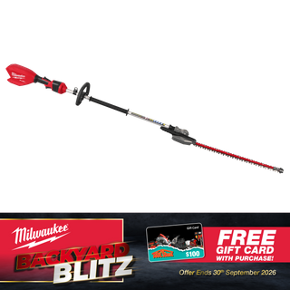 Milwaukee M18 FUEL Cordless Pole Hedge Trimmer Articulating 2.1m 18V - Bare Tool