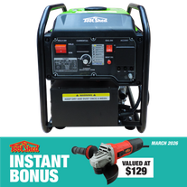 ToolShed Inverter Welder Generator 10-130A 3.5KVA with 1200W Angle Grinder